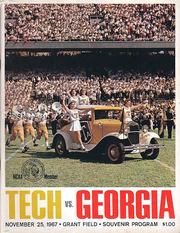 College Football Program: Georgia Tech Yellow Jackets vs. Georgia Bulldogs (November 25, 1967)