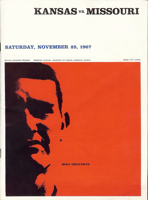 College Football Program: Kansas Jayhawks vs. Missouri Tigers (November 25, 1967)