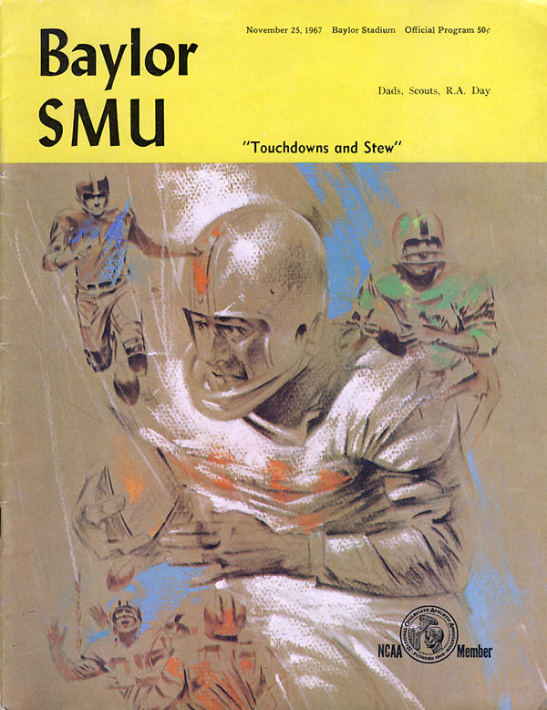 College Football Program: Baylor Bears vs. SMU Mustangs (November 25, 1967)