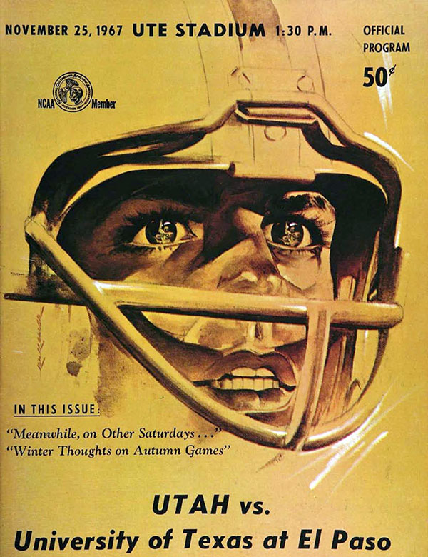 College Football Program: Utah Utes vs. UTEP Miners (November 25, 1967)