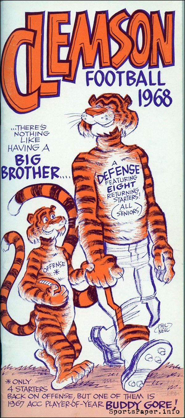 College Football Media Guide: Clemson Tigers (1968)