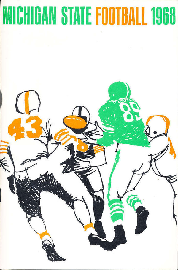 College Football Media Guide: Michigan State Spartans (1968)