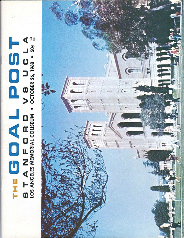 College Football Program: UCLA Bruins vs. Stanford Indians (October 26, 1968)