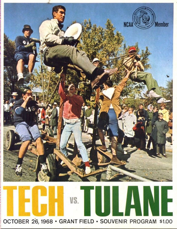 College Football Program: Georgia Tech Yellow Jackets vs. Tulane Green Wave (October 26, 1968)