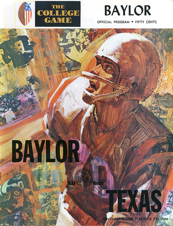 College Football Program: Baylor Bears vs. Texas Longhorns (November 9, 1968)