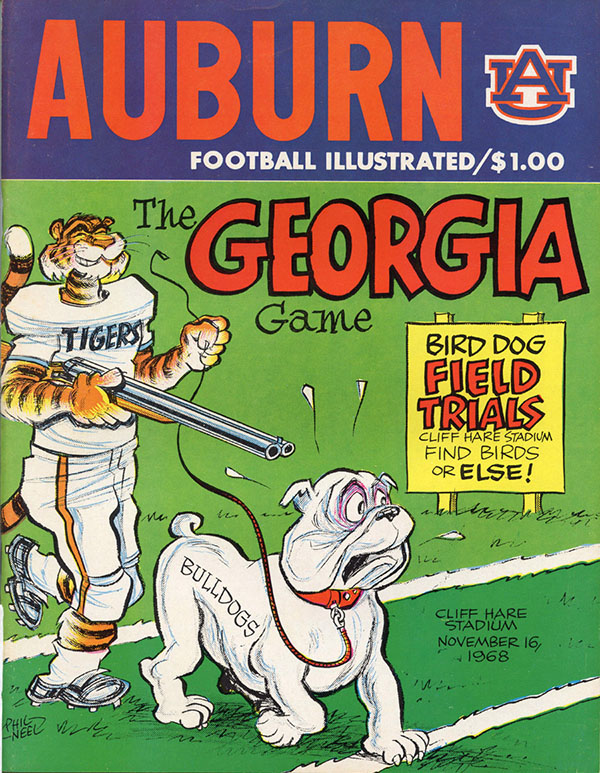 College Football Program: Auburn Tigers vs. Georgia Bulldogs (November 16, 1968)