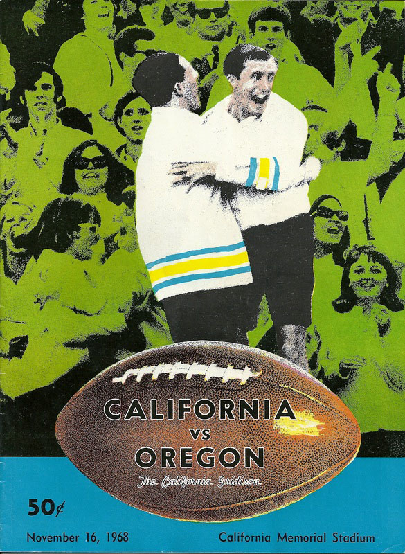 College Football Program: California Golden Bears vs. Oregon Ducks (November 16, 1968)