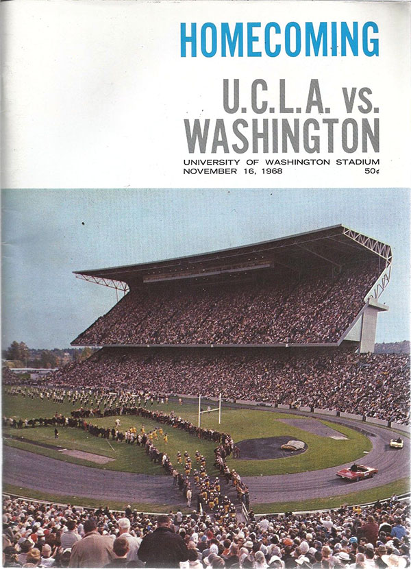 College Football Program: Washington Huskies vs. UCLA Bruins (November 16, 1968)