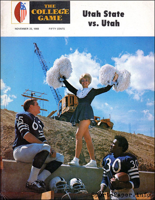 College Football Program: Utah State Aggies vs. Utah Utes (November 23, 1968)