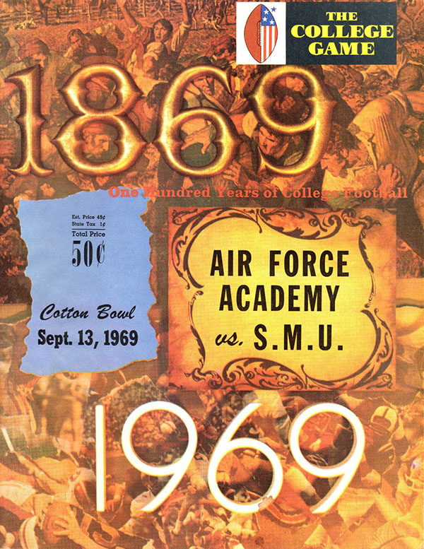 College Football Program: SMU Mustangs vs. Air Force Falcons (September 13, 1969)