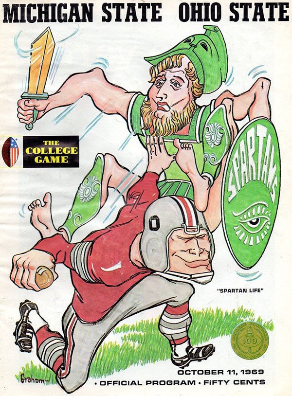 College Football Program: Ohio State Buckeyes vs. Michigan State Spartans (October 11, 1969)