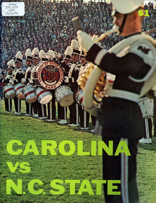 College Football Program: South Carolina Gamecocks vs. NC State Wolfpack (October 11, 1969)