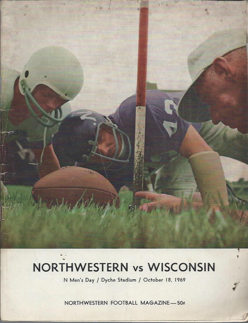 College Football Program: Northwestern Wildcats vs. Wisconsin Badgers (October 18, 1969)