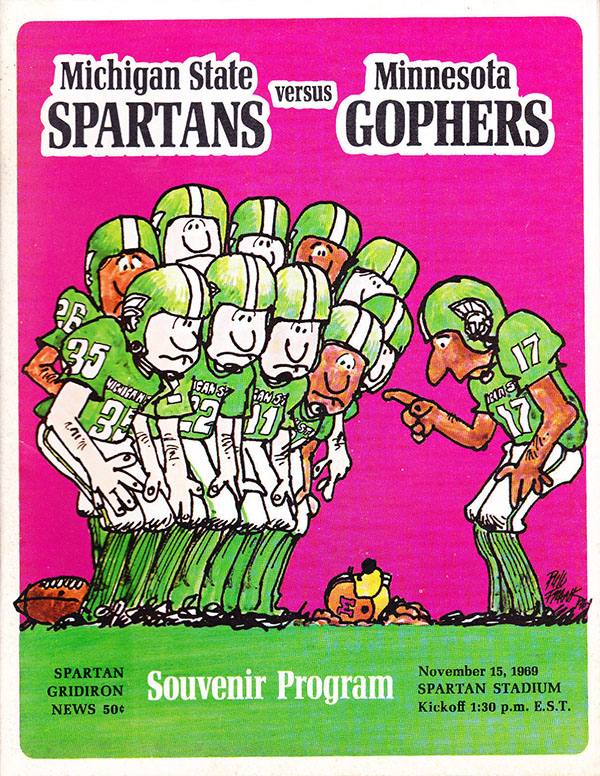 College Football Program: Michigan State Spartans vs. Minnesota Golden Gophers (November 15, 1969)