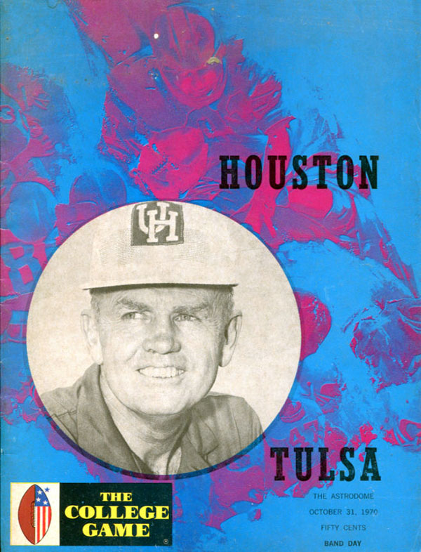 College Football Program: Houston Cougars vs. Tulsa Golden Hurricane (October 31, 1970)