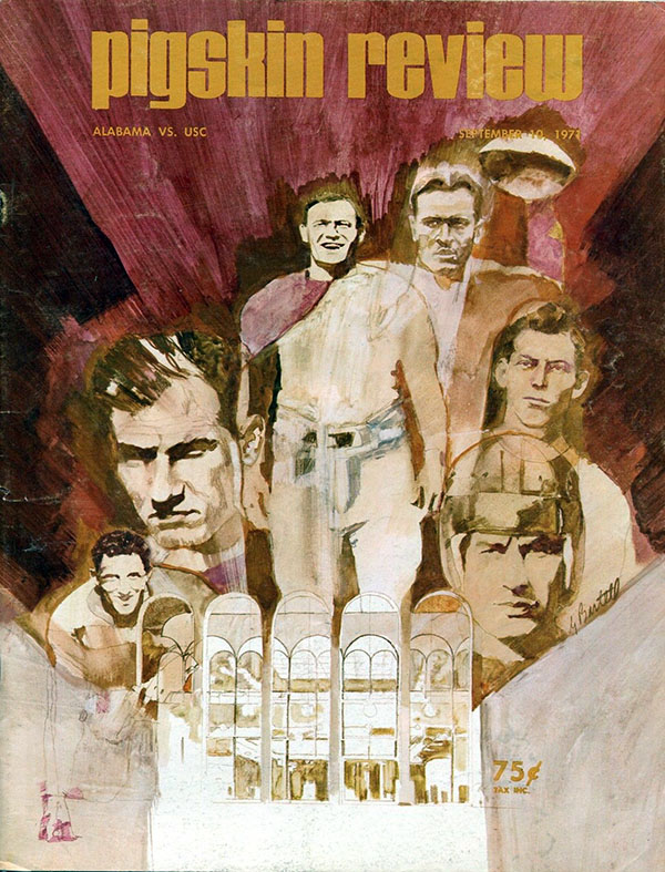 College Football Program: USC Trojans vs. Alabama Crimson Tide (September 10, 1971)