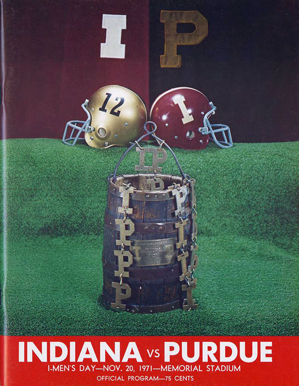 College Football Program Indiana Hoosiers Vs Purdue Boilermakers