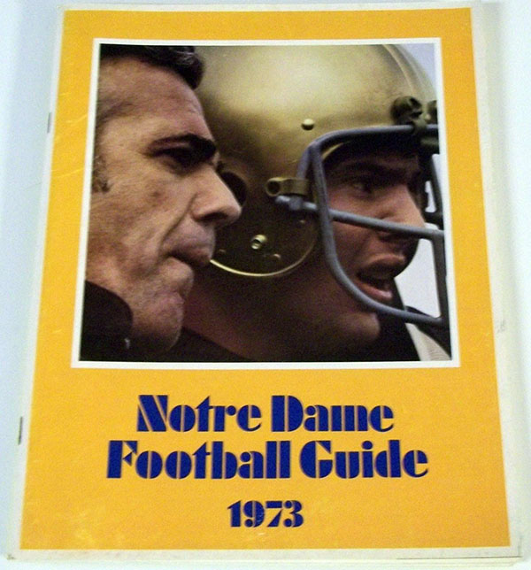 College Football Media Guide: Notre Dame Fighting Irish (1973)