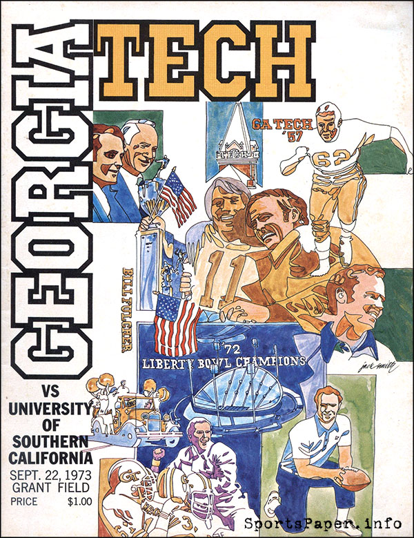 College Football Program: Georgia Tech Yellow Jackets vs. USC Trojans (September 22, 1973)