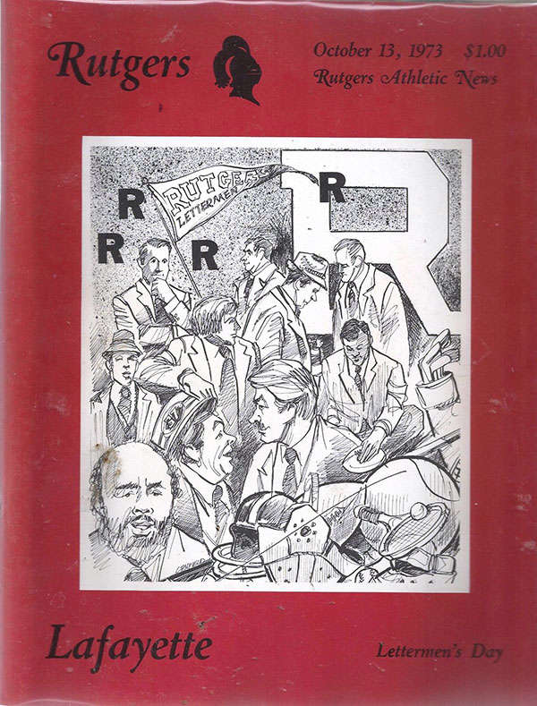 College Football Program: Rutgers Scarlet Knights vs. Lafayette Leopards (October 13, 1973)