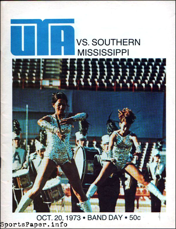 College Football Program: Florida Gators vs. Southern Miss Golden Eagles (October 20, 1973)