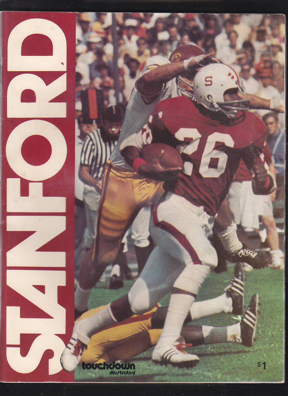 College Football Program: Washington Huskies vs. Stanford Cardinals (October 20, 1973)