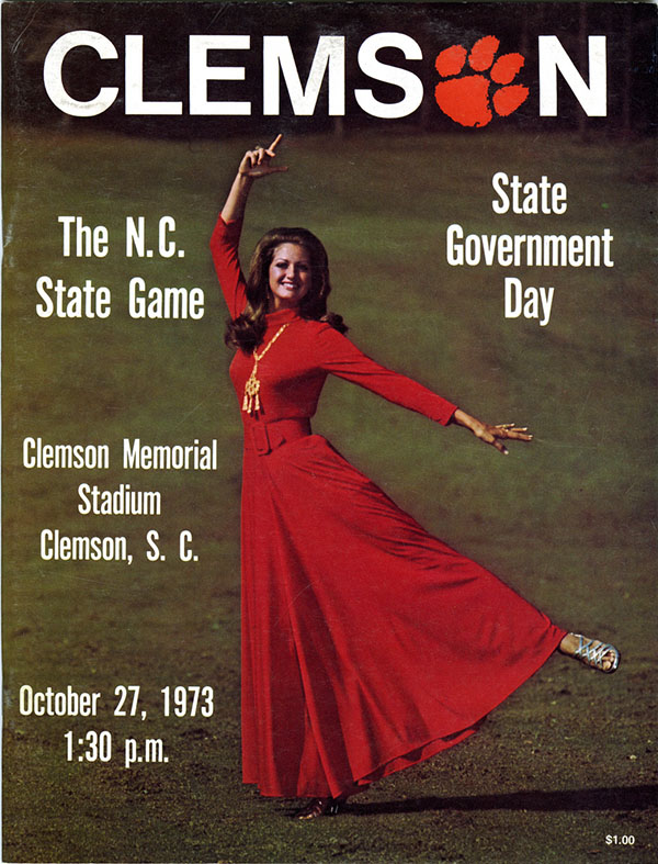 College Football Program: Clemson Tigers vs. NC State Wolfpack (October 27, 1973)