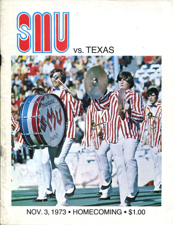 College Football Program: SMU Mustangs vs. Texas Longhorns (November 3, 1973)