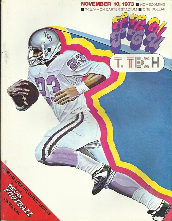 College Football Program: TCU Horned Frogs vs. Texas Tech Red Raiders (November 10, 1973)