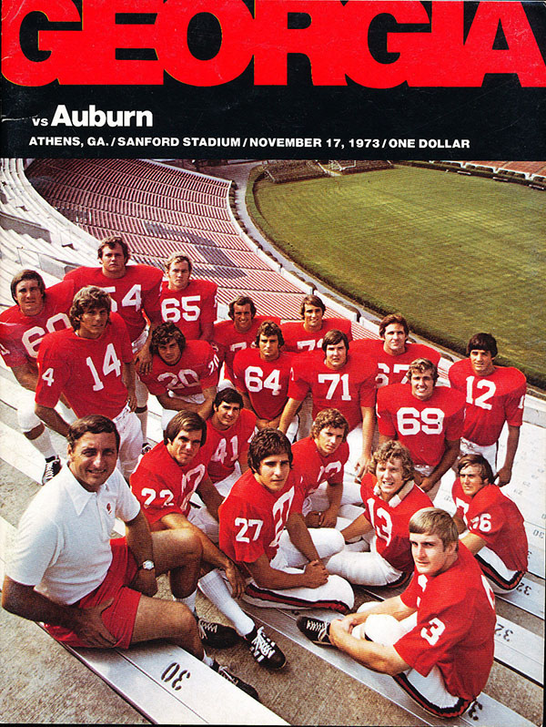 College Football Program: Georgia Bulldogs vs. Auburn Tigers (November 17, 1973)