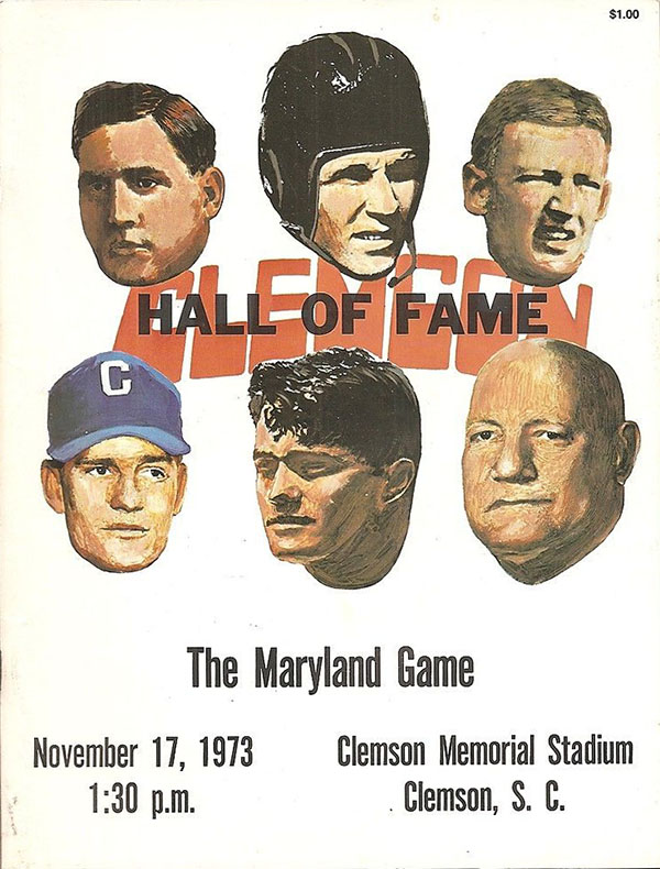 College Football Program: Clemson Tigers vs. Maryland Terrapins (November 17, 1973)