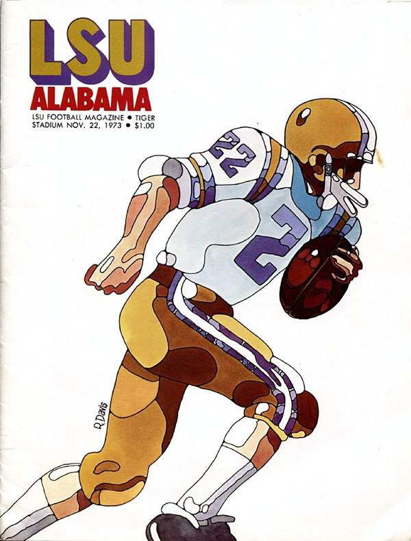 College Football Program: LSU Tigers vs. Alabama Crimson Tide (November 22, 1973)