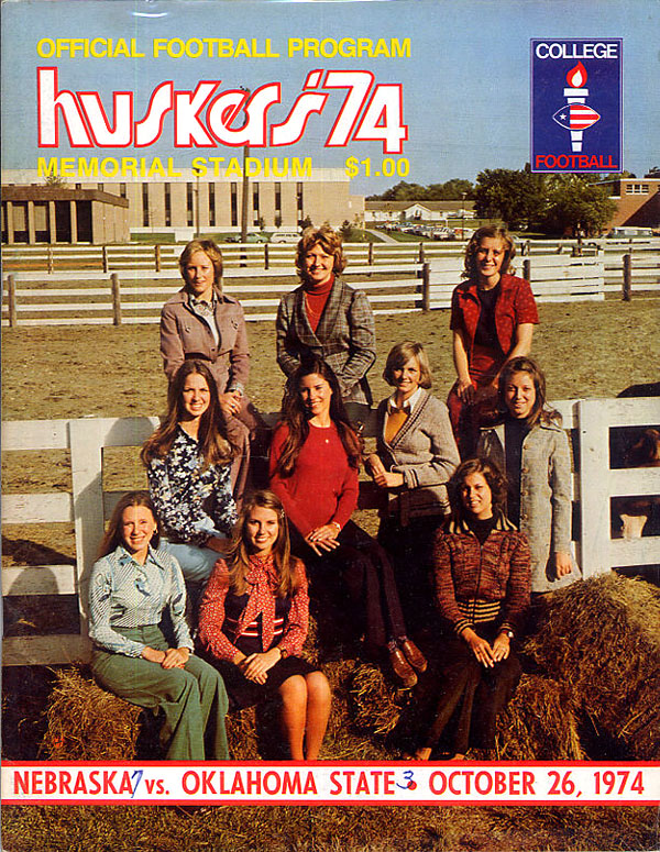 College Football Program: Nebraska Cornhuskers vs. Oklahoma State Cowboys (October 26, 1974)