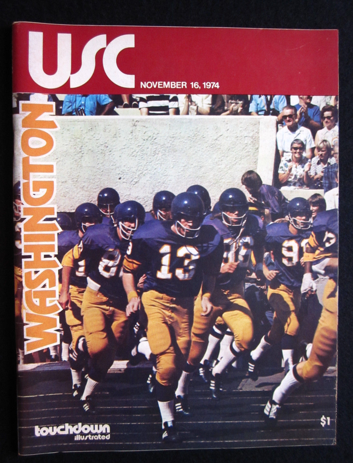 College Football Program: USC Trojans Vs. Washington Huskies (November ...