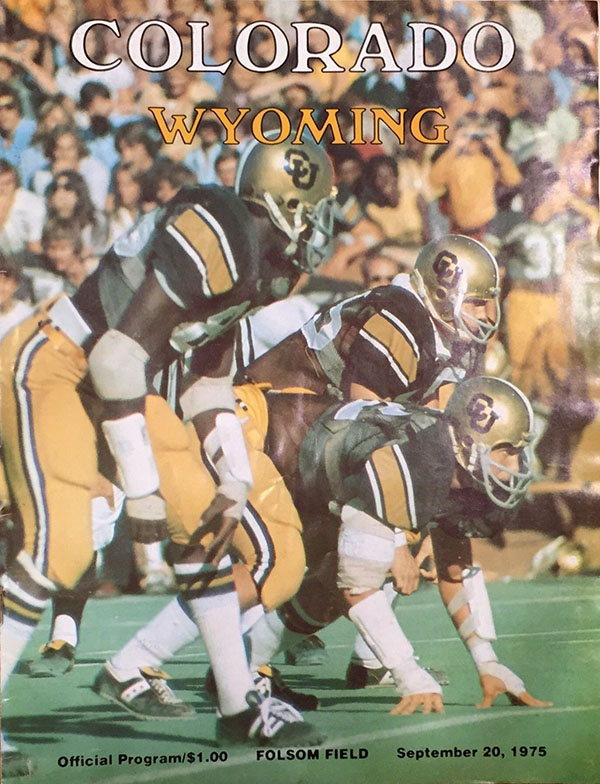 College Football Program: Colorado Buffaloes vs. Wyoming Cowboys (September 20, 1975)