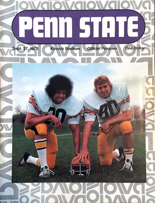 College Football Program: Iowa Hawkeyes vs. Penn State Nittany Lions (September 27, 1975)