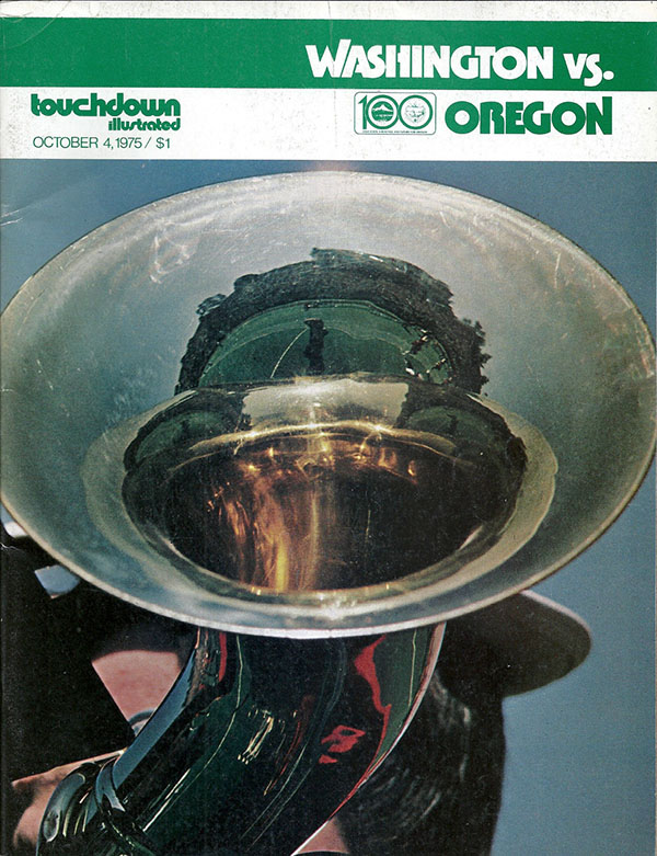 College Football Program: Oregon Ducks vs. Washington Huskies (October 4, 1975)