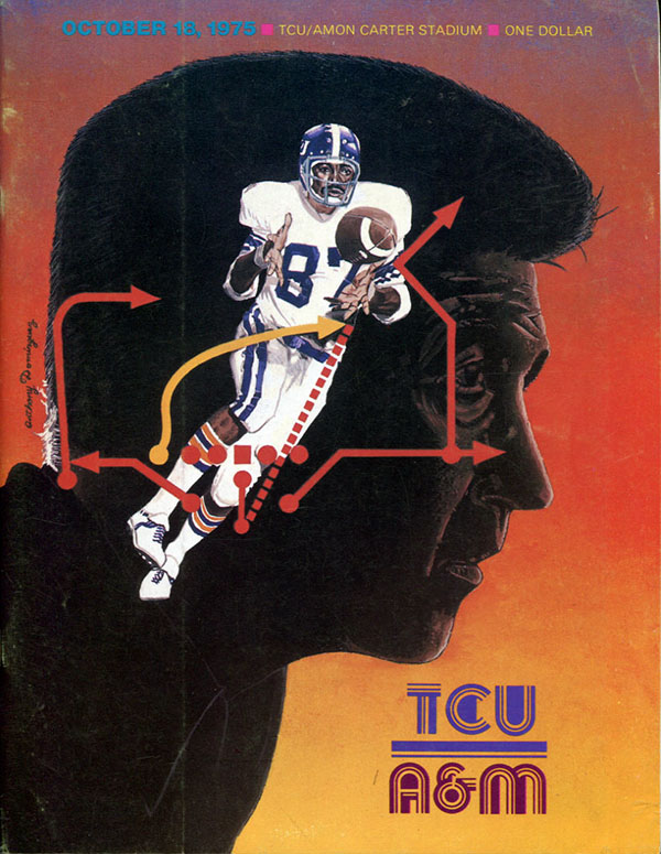 College Football Program: TCU Horned Frogs vs. Texas A&M Aggies (October 18, 1975)