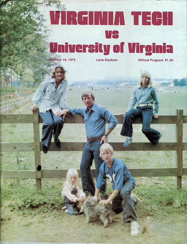 College Football Program: Virginia Tech Gobblers vs. Virginia Cavaliers (October 18, 1975)