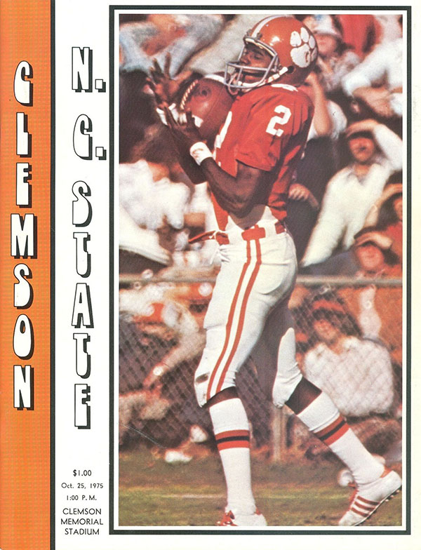 College Football Program: Clemson Tigers vs. NC State Wolfpack (October 25, 1975)