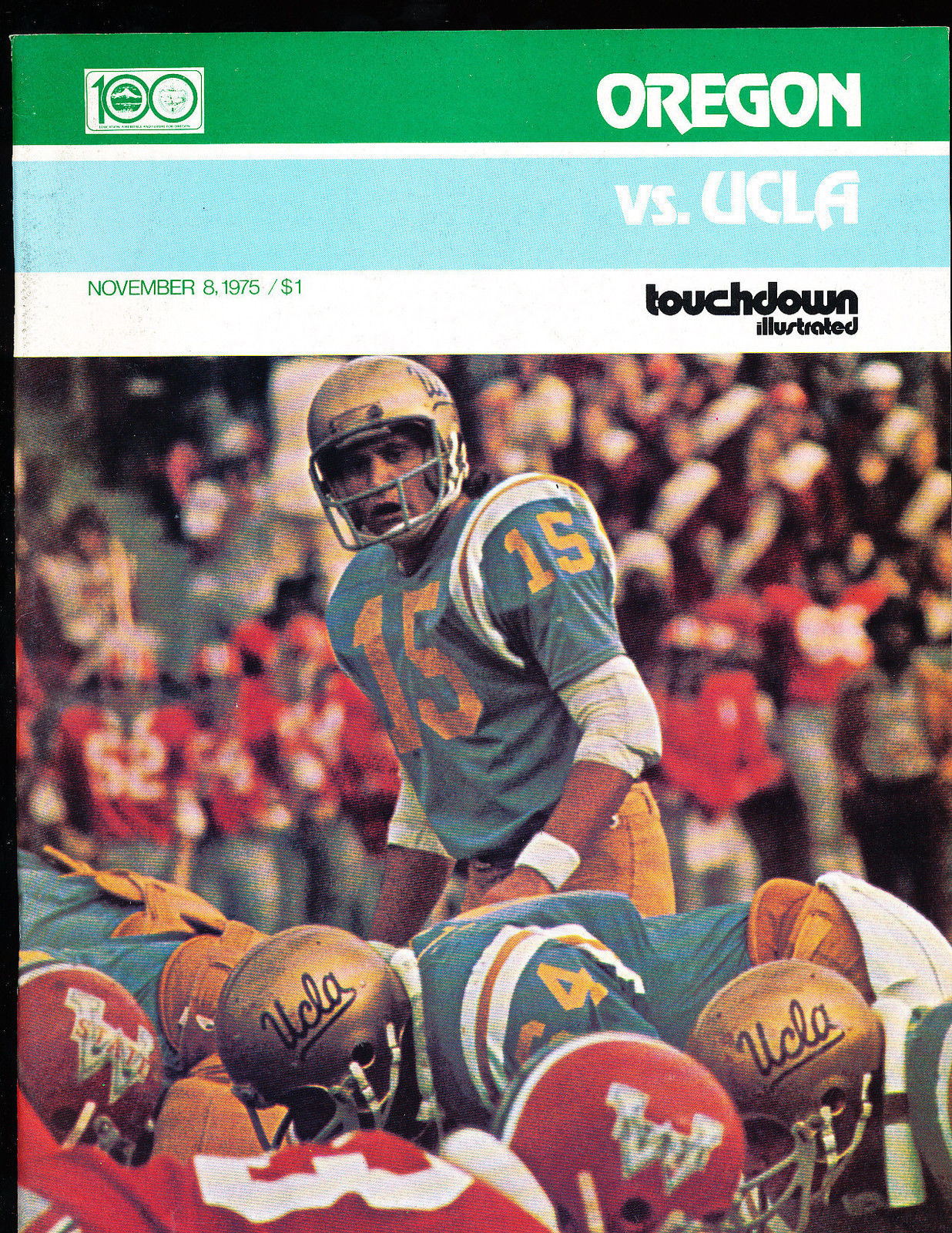 College Football Program: Oregon Ducks vs. UCLA Bruins (November 8, 1975)