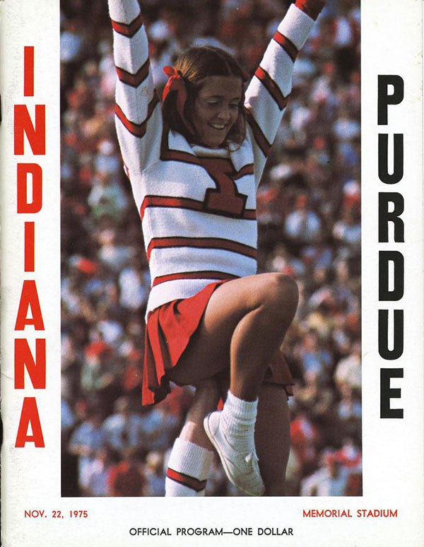 College Football Program: Indiana Hoosiers vs. Purdue Boilermakers (November 22, 1975)