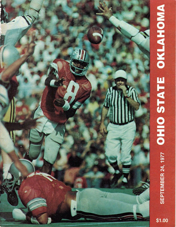 College Football Program: Ohio State Buckeyes vs. Oklahoma Sooners (September 24, 1977)