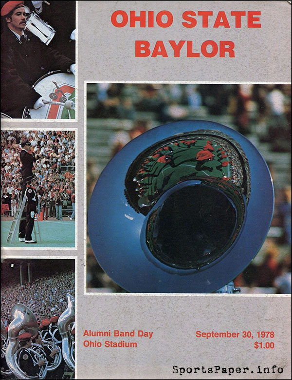 College Football Program: Ohio State Buckeyes vs. Baylor Bears (September 30, 1978)