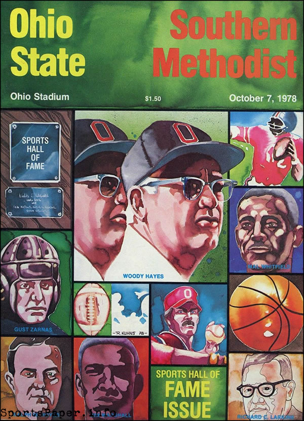 College Football Program: Ohio State Buckeyes vs. SMU Mustangs (October 7, 1978)