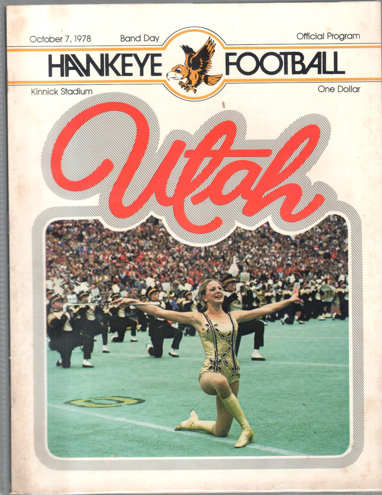 College Football Program: Iowa Hawkeyes vs. Utah Utes (October 7, 1978)