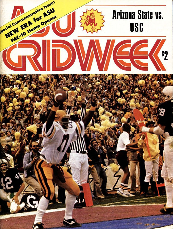 College Football Program: Arizona State Sun Devils vs. USC Trojans (October 14, 1978)