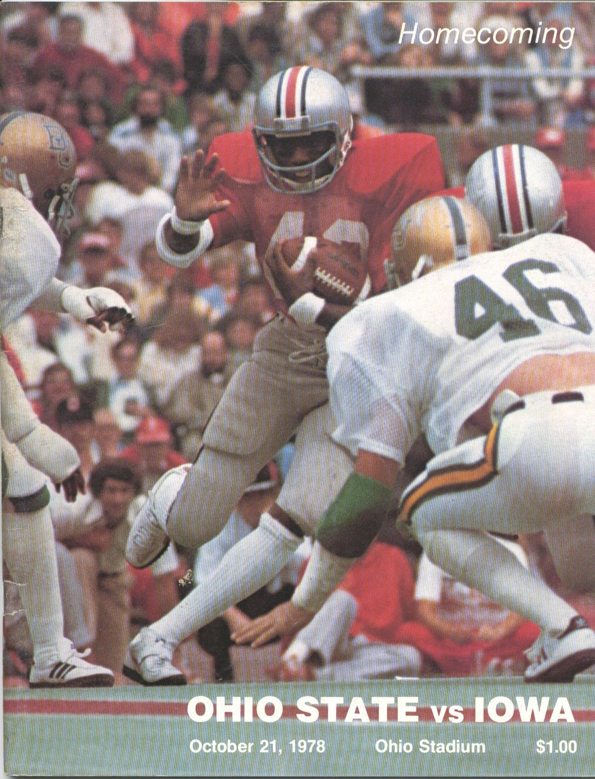 College Football Program: Ohio State Buckeyes vs. Iowa Hawkeyes (October 21, 1978)