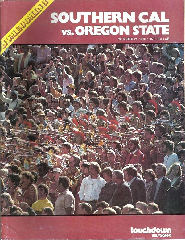 College Football Program: USC Trojans vs. Oregon State Beavers (October 21, 1978)