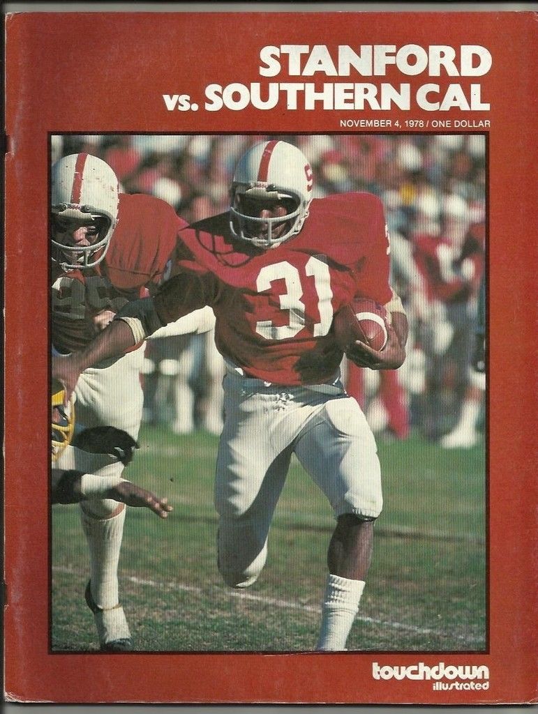 College Football Program: Stanford Cardinals vs. USC Trojans (November 4, 1978)